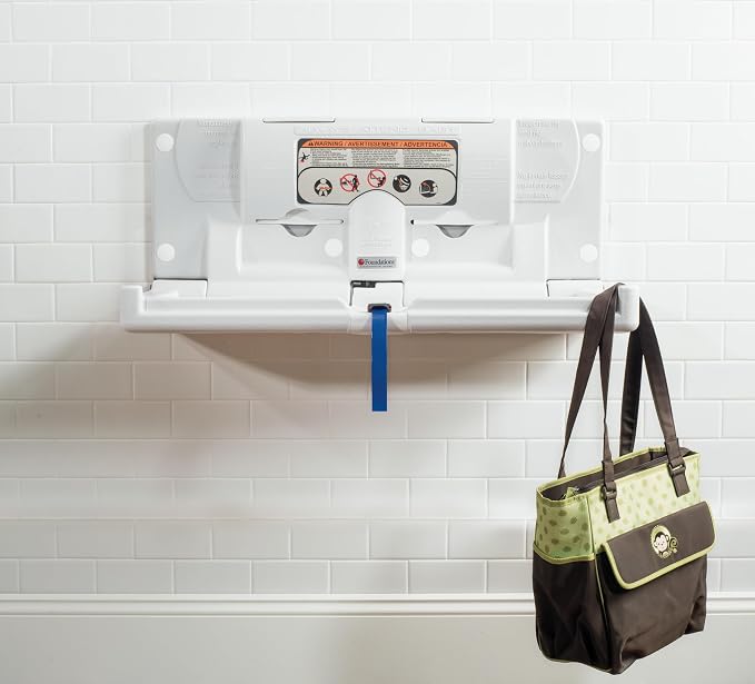 Foundations Classic Horizontal Baby Changing Station w/EZ Mount Backer Plate - Image 6