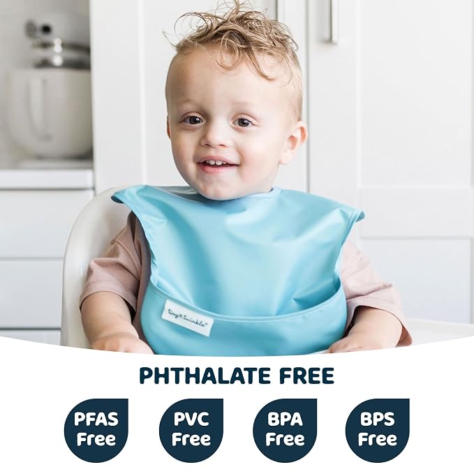 Tiny Twinkle Mess Proof Baby Bibs - Image 2