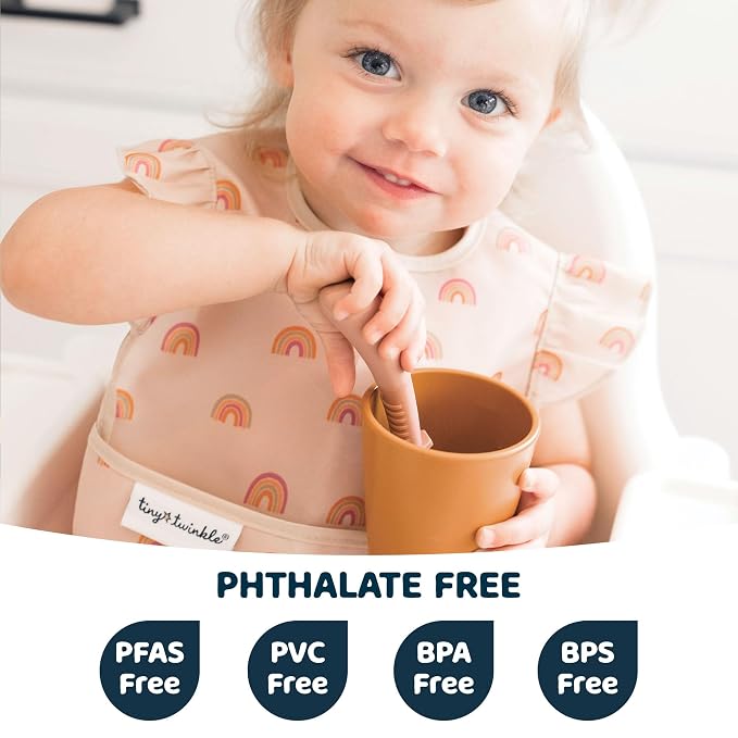 Tiny Twinkle Mess Proof Baby Bibs - Image 2