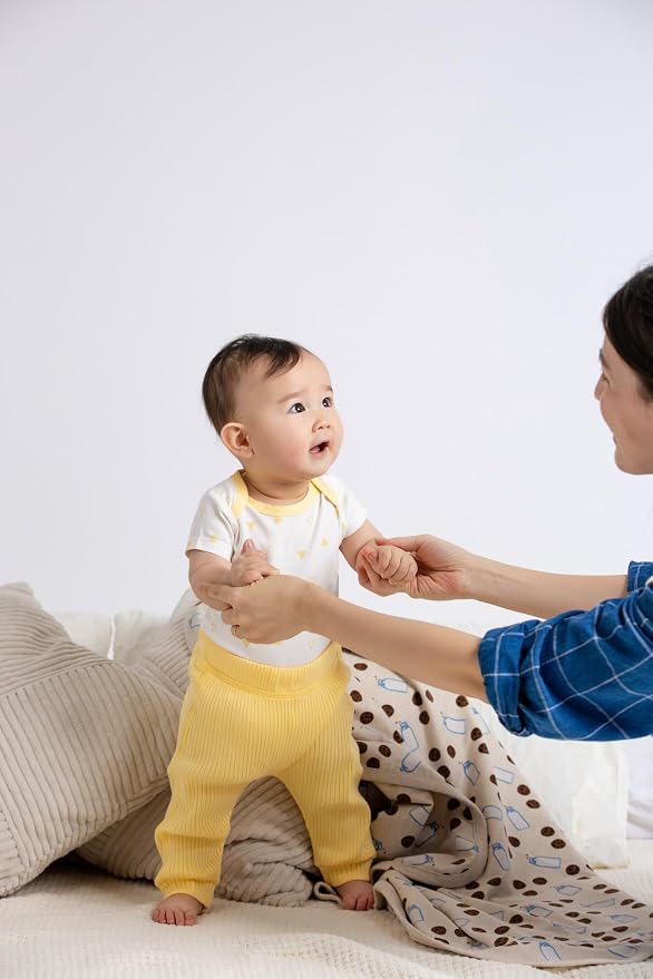 MONICA + ANDY Baby Organic Short Sleeve Jack + Jill Bodysuit - Image 5