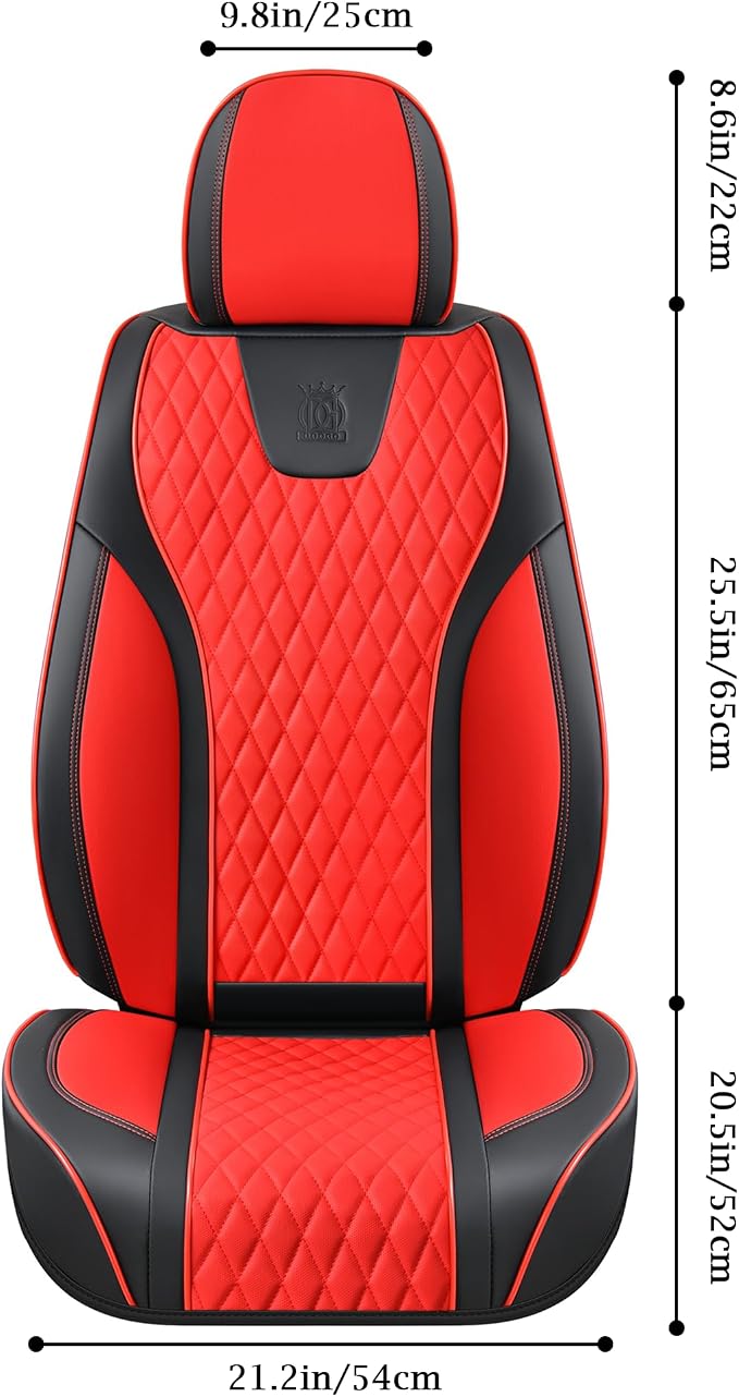 Doogo Front Seat Covers, Leather Seat Covers - Image 3