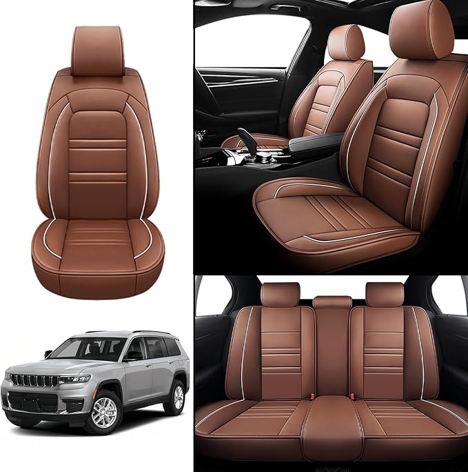Seat Covers for JP Grand Cherokee 2011-2025 | 5-Seats Leather Seat Covers - Image 2