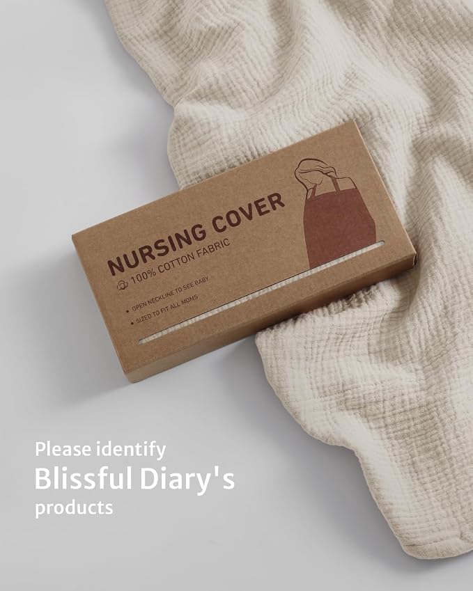 Blissful Diary Muslin Nursing Cover - Image 7