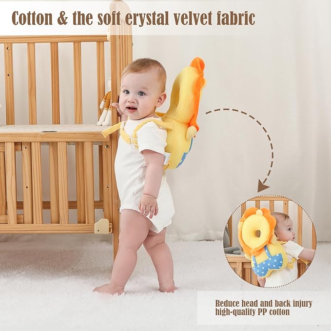 Baby Head Protector Backpack -Soft & Lightweight Pads - Image 3