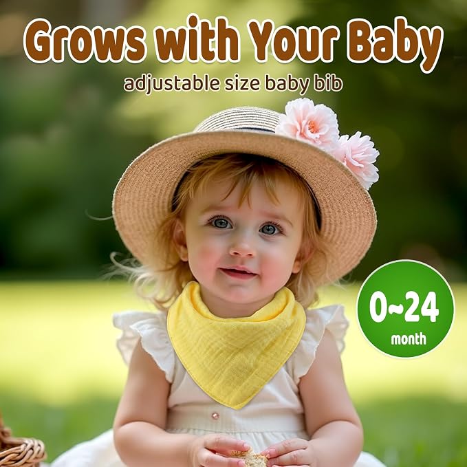 Baby Bibs Muslin Drool Teething Drooling Bibs - Image 4