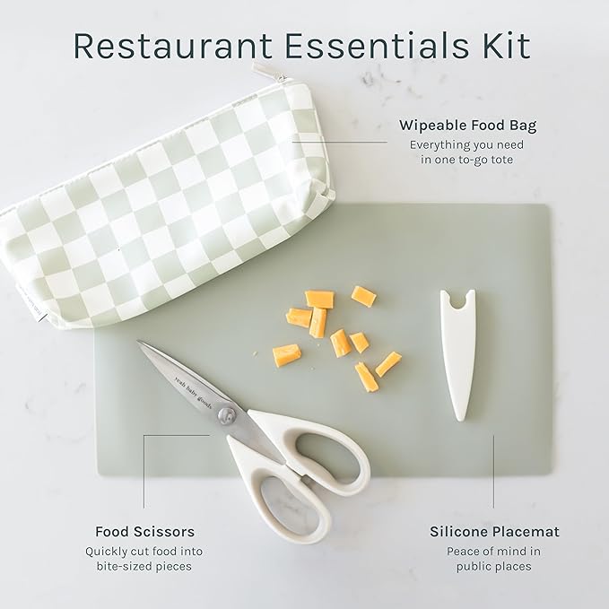 Yeah Baby Goods Toddler Restaurant Essentials Kit – Check Baby Feeding Set - Image 2