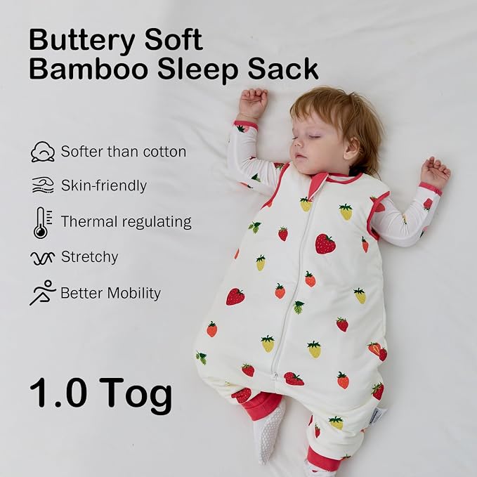BubblePanda Rayon Made from Bamboo Toddler Sleep Sack - Image 2