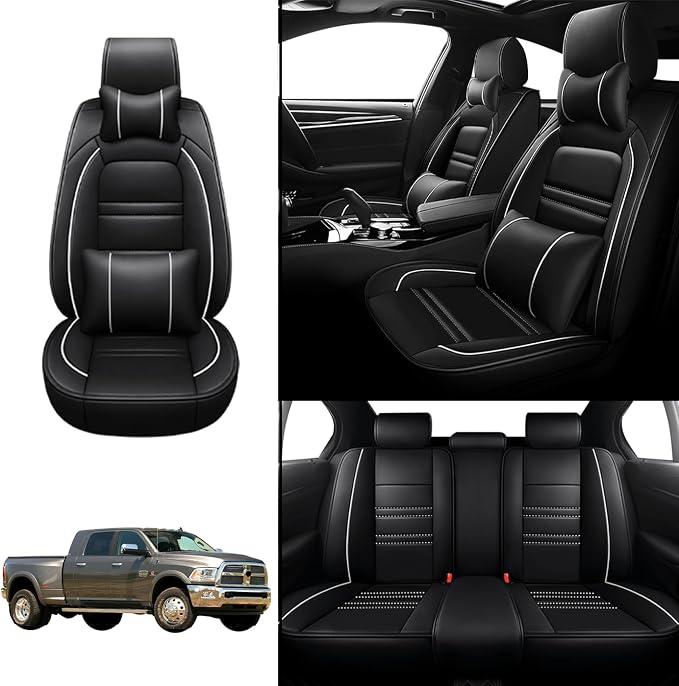 Car Seat Covers for Dodge ram 3500 2004-2011 | 5-Seats Seat Covers, Waterproof - Image 2