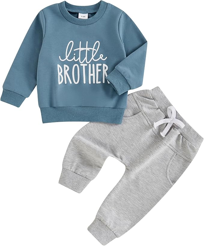 Toddler Baby Boy Fall Winter Outfit Long Sleeve Letter Print Sweatshirts and by Sejardin