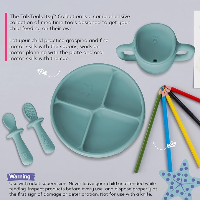 TalkTools ITSY Silicone Baby Plates Set - Image 5