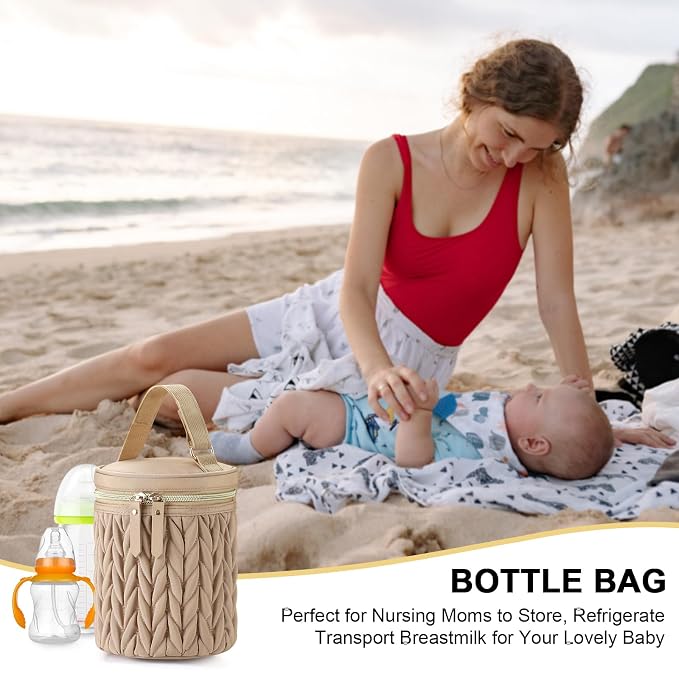 Accmor Breastmilk Cooler Bag, Insulated Baby Bottle Cooler Tote Bags - Image 8