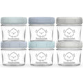 KeaBabies 6pk 4oz Glass Baby Food Containers by KeaBabies
