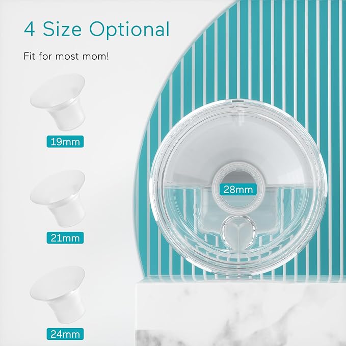 Paruu P10 Hands-Free Breast Pump Wearable, 338mmHg Strong Suction, Low Noise - Image 8