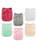 ALVABABY 6 Pack Baby Cloth Diapers Warm by ALVABABY