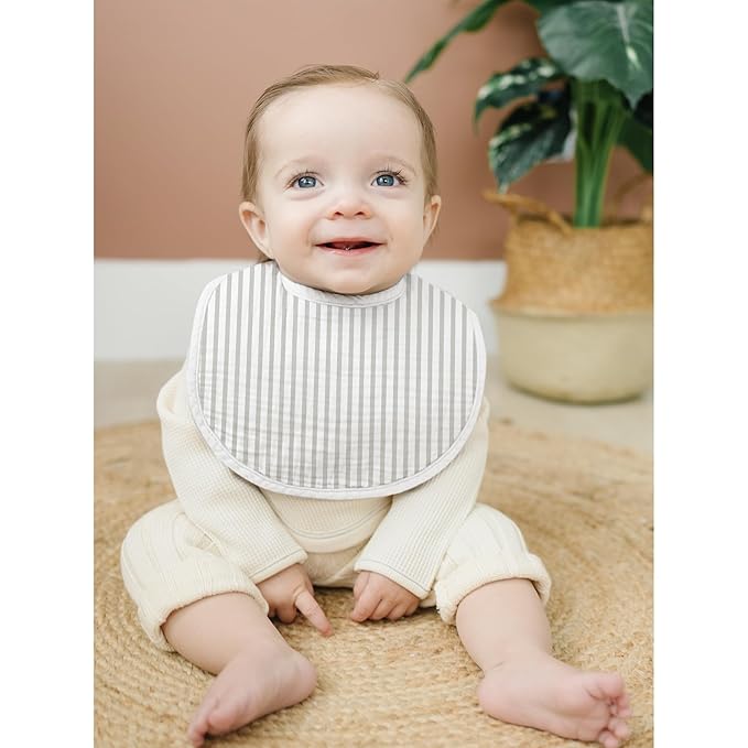 Konssy Muslin Baby Bibs 8 Pack Baby Bandana Drool Bibs Cotton - Image 6