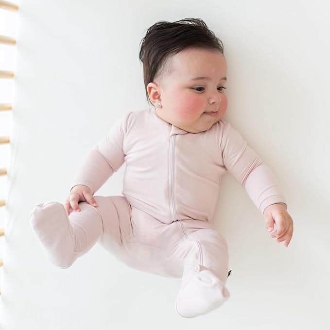 KYTE BABY Unisex Rayon Made From Bamboo Zippered Rompers 0-24 Months - Image 3