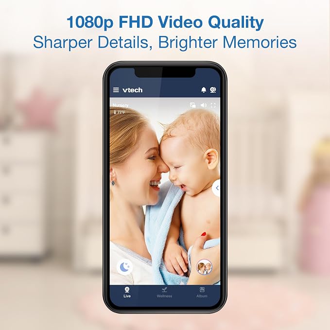 VTech 2-Cameras Smart WiFi Baby Monitor - Image 3