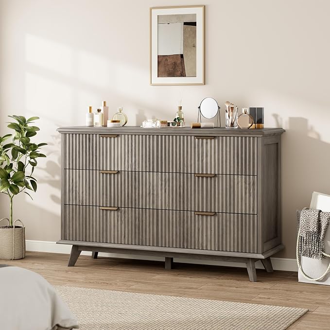 QUW Fluted Dresser for Bedroom - Image 2