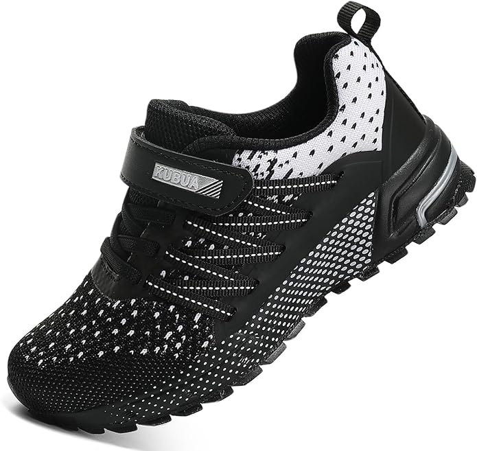 KUBUA Kids Sneakers for Boys Girls Running Tennis Shoes Lightweight Breathable by KUBUA