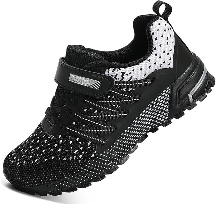 KUBUA Kids Sneakers for Boys Girls Running Tennis Shoes Lightweight Breathable by KUBUA