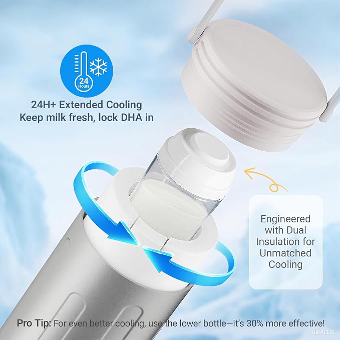 Cooling Gel Tube for Breast Milk – 24 Hour Cold Retention, Compatible - Image 3