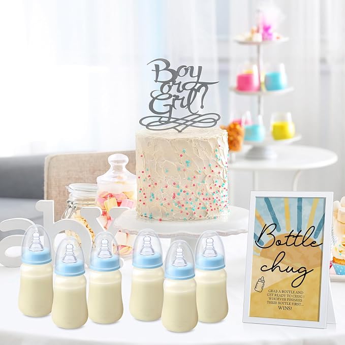 Roowest Bottle Chug Baby Shower Game Favors Including 18 Pcs Feeding Bottles - Image 6
