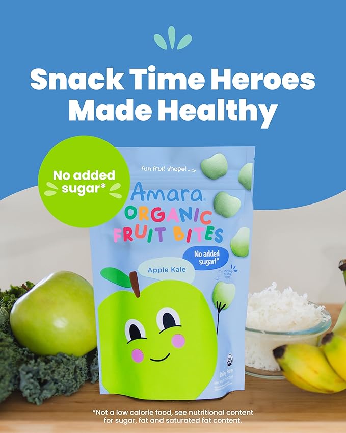 Amara Organic Fruit Bites Apple Kale - Image 4