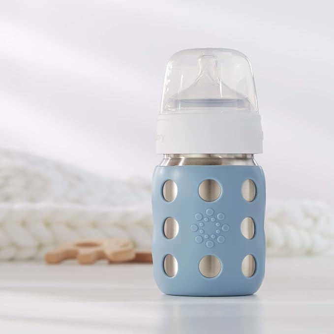 Lifefactory 8-Ounce Stainless-Steel Vacuum-Insulated Wide-Neck Baby Bottle - Image 9