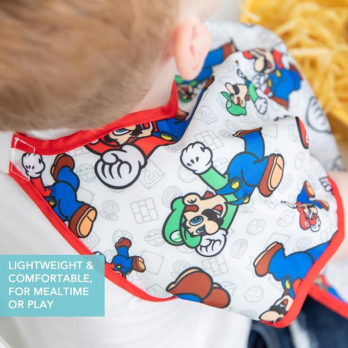 Bumkins Bibs - Toddler Bibs, Waterproof, Large - Image 3
