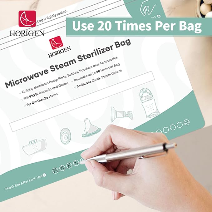 6 Bags Microwave Bottle Bags, Reusable Microwave Steam Bags, Large Portable - Image 6
