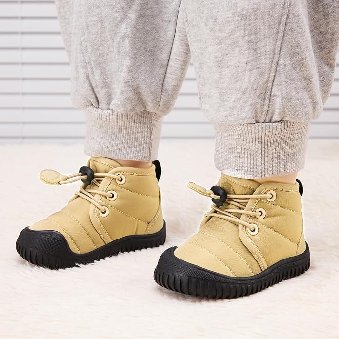 BMCiTYBM Toddler Baby Winter Snow Boots Boy Girl Faux Fur Warm Non Slip First - Image 2