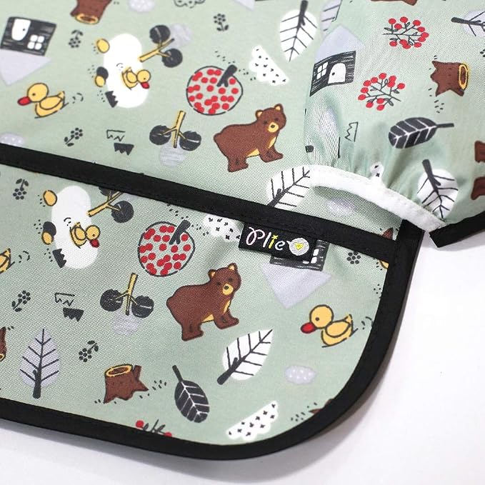 Long Sleeve Waterproof Bib for Toddlers – Feeding Smock for Baby Mealtime - Image 2