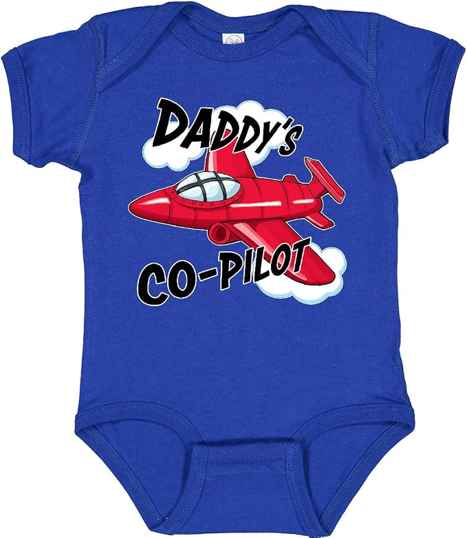 inktastic Daddys Co-Pilot for Fathers Day Baby Bodysuit by Inktastic