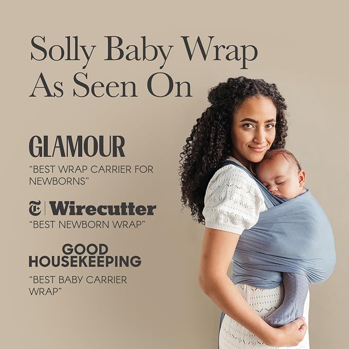 Solly Baby Wrap, Buttery-Soft Baby Carrier Newborn to Toddler 8-25 Lbs. - Image 9