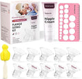 Flange Sizing Kit 3 in 1 with 10PCS Flange Inserts 13/15/17/19/21mm, Silicone by NursiLuna