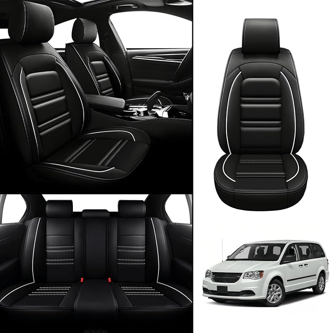Seat Covers for Dodge Grand Caravan 1999-2020 | 5-Seats Leather Seat Covers - Image 2