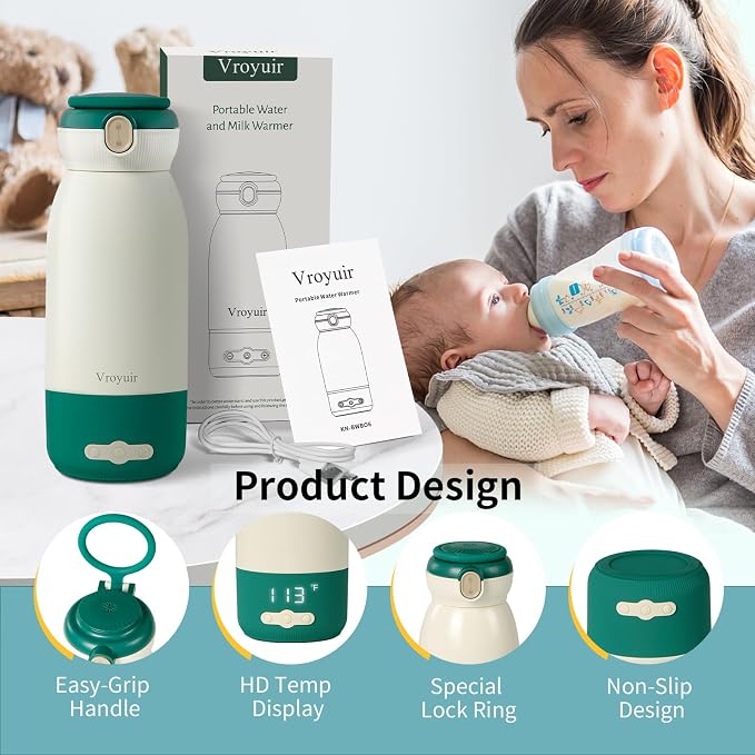 Portable Bottle Warmer with Precise Temp Control - 17 Oz Travel Warmer - Image 6