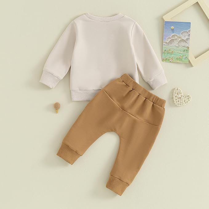 Kupretty Toddler Baby Boy Fall Winter Clothes Color Block Long Sleeve - Image 6