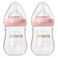 Glass Baby Bottles, Anti Colic Breastfeeding Bottle by oberni
