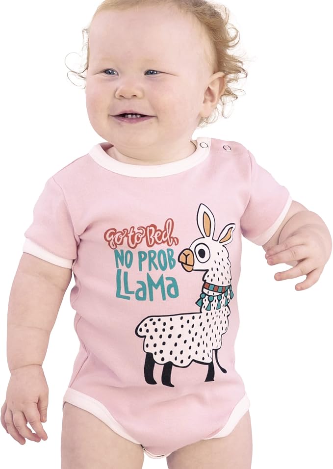 Lazy One Cute Unisex Baby Bodysuit, Cute Animal Designs, 6-18 Months - Image 3