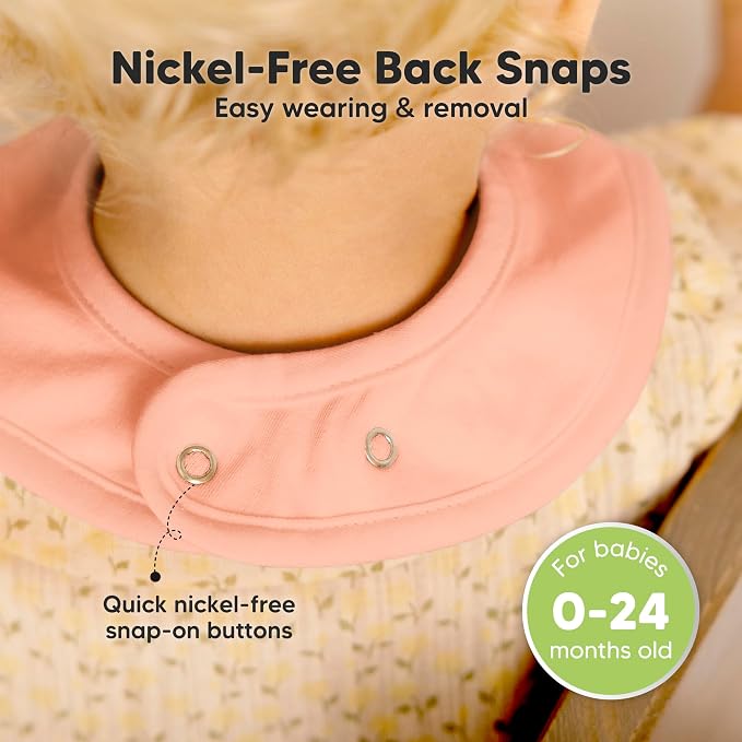 KeaBabies 8-Pack Organic Baby Bibs - Image 6