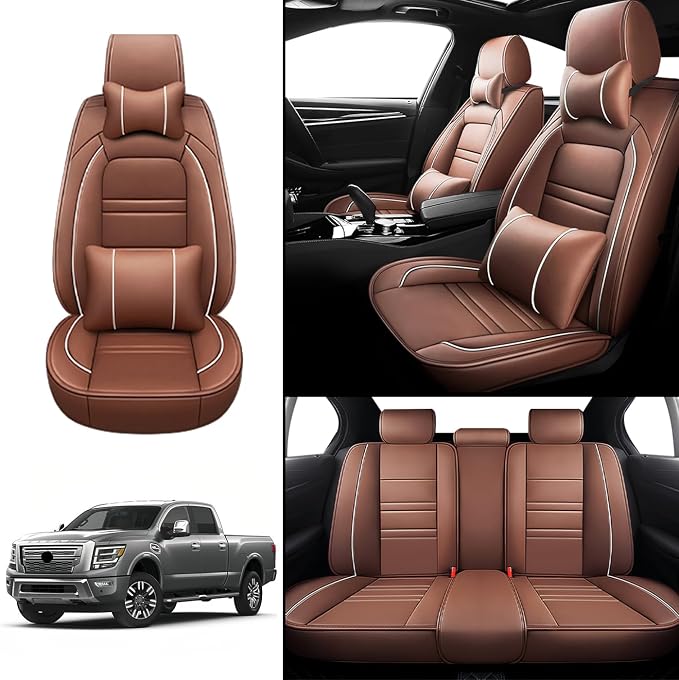 Car Seat Covers for Nissan Car Titan 2004-2024 | 5-Seats Seat Covers, - Image 2