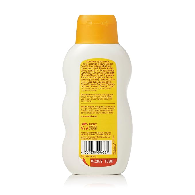 Weleda Baby Calendula Comforting Body Lotion, Plant Rich Moisturizer - Image 2