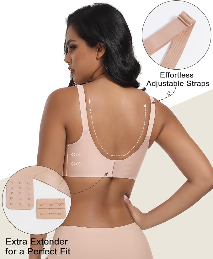 As Fairy Wireless Seamless Pumping Bra Hands Free Nursing Bra Wirefree Comfort - Image 3