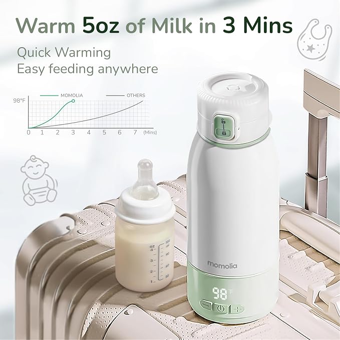 Portable Milk Warmer for Travel, Pasteurization Mode, 17 oz Capacity, 3 Min - Image 3