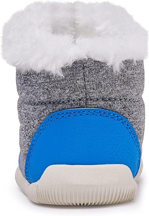 BMCiTYBM Toddler Baby Snow Boots Winter Shoes Boys Girls Cold Weather Baby Faux - Image 5