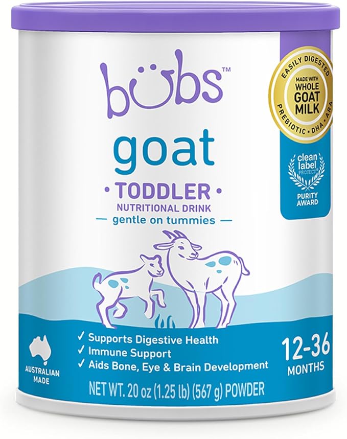 Bubs Goat Toddler Nutritional Drink, Non-GMO Whole Goat Milk-Based Gentle by AussieBubs