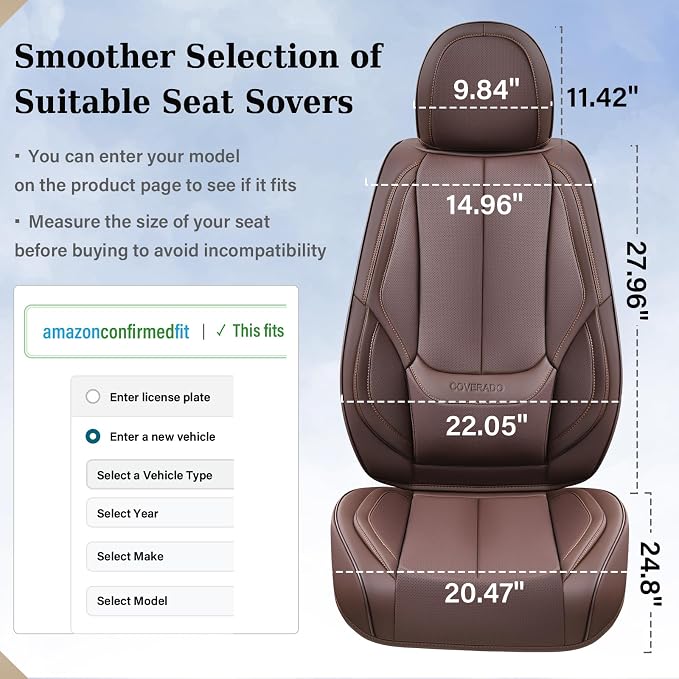 Coverado Seat Covers, Car Seat Covers Front Seats, Car Seat Cover, Car Seat - Image 6