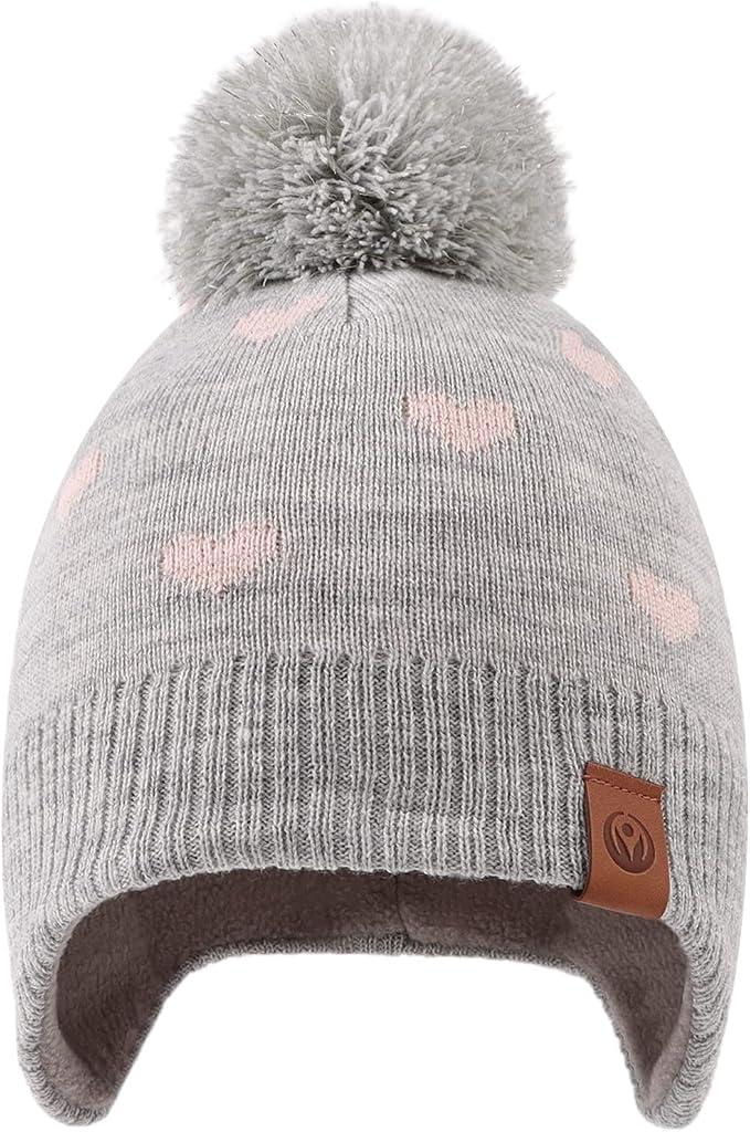 JANGANNSA Knitted Baby Hat Scarf Set Winter Warm Boys Girls Beanie Fleece - Image 2