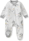 Burt’s Bees Baby Boys' One-Piece Sleep and Play 100% Organic Cotton PJs by BurtsBeesBaby